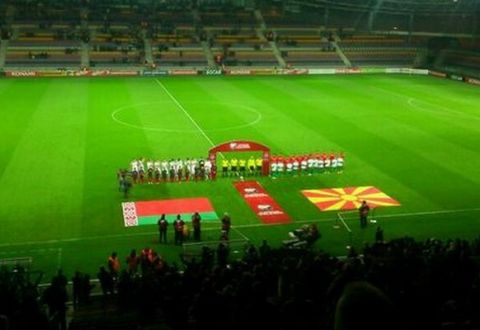 Перед матчем отбора ЧЕ в Белоруссии гимн Македонии включили с шестой попытки