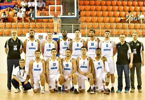 Команда Армении по баскетболу - победитель чемпионата Европы среди малых стран
