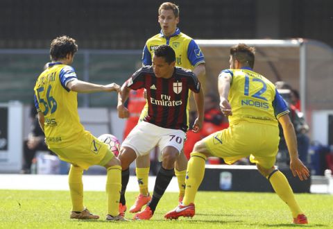 «Милан» переиграл «Кьево» в матче чемпионата Италии
