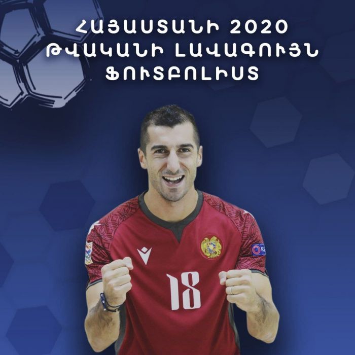 Henrikh Mkhitaryan named Player of the Year in Armenia for the 10th time
