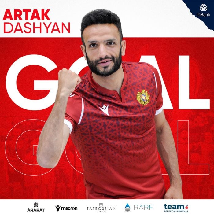 Euro2024 Armenian midfielder scores a goal in match with Turkish team